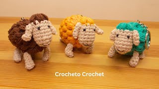 Crochet Sheep Key Chain