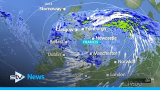 Scotland on flood alert as Storm Francis brings heavy rain