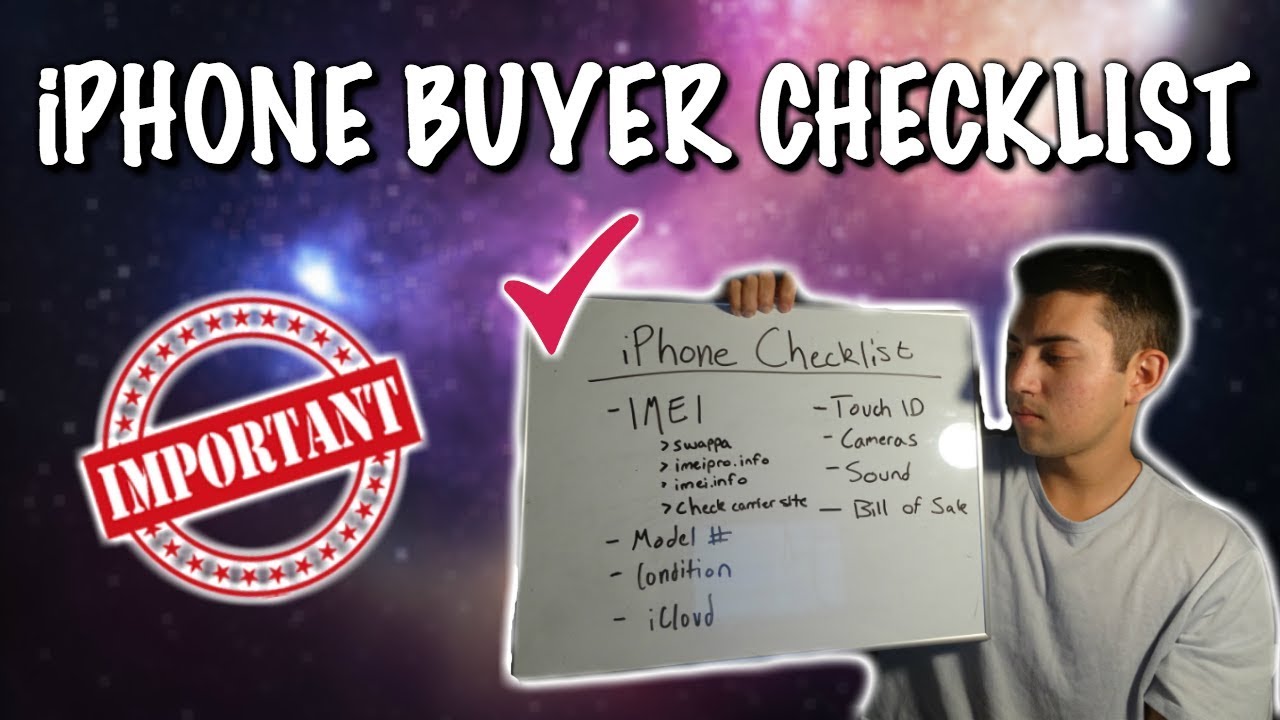 Checklist For Buying Used Iphones Youtube
