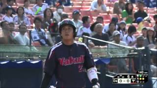 山田哲人　センター前ヒット　盗塁成功　横浜スタジアム　5/10