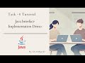 Java Interface Implementation Demo | TechnoHacks Internship