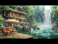 calming moments gentle birds singing waterfall u0026 breeze spring sounds🌷relaxing ambience 4k