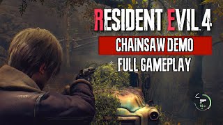 Resident Evil 4 Remake Chainsaw Demo - FULL GAMEPLAY PLAYTHROUGH