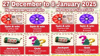 Amazon new year specials quiz answers today, Amazon new year specials quiz answers 27 December 2024