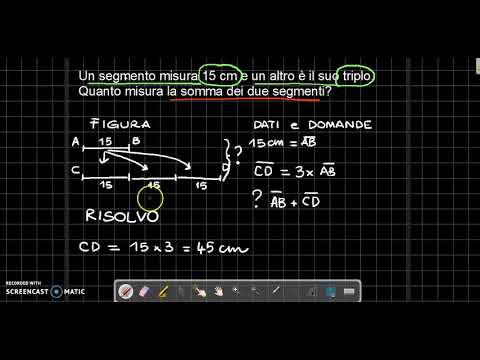 PROBLEMI CON SEGMENTI -parte 1 - YouTube