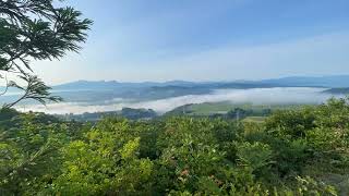 山本山高原からの滝雲と越後三山('23.06.18. 5:30am)