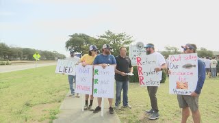 People protest, call for reform outside NC Division of Marine Fisheries