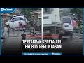 Detik detik Pajero Tertabrak Kereta Api Terobos Perlintasan