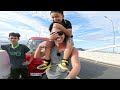 how to lift and carry a person to safety shoulder ride challenge panguil bay bridge