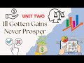 Ill Gotten Gains Never Prosper Ethics in business مراجعة للوحدة الثانية لغة إنجليزية سنة ثالثة ثانوي