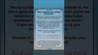 Miraç kandili'nde oruç tutmanın sevabı nedir? #Fıkıh #SoruCevap #hanefi #soru #allah #islam #islamic