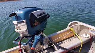 1956 Evinrude Fastwin Electric 15hp Outboard Motor Lake Test