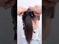 easy hairstyle for baby girl bow hairstyle 🤩🥰 shorts youtubeshorts shortsfeed