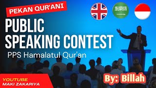 PSC || Public Speaking Contest (Indonesia) By: Billah