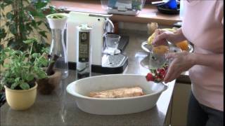 How To Cook A Salmon In The Oven - Combined With Fresh Vegetables!