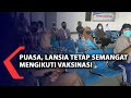 Puasa, Lansia di Solo Tetap Semangat Mengikuti Vaksinasi