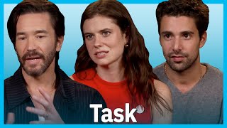 Inside TASKs Delco accents with Tom Pelphrey, Fabien Frankel, Alison Oliver & more | TV Insider