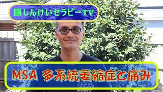 【脳セラTV】MSA多系統萎縮症と痛み★病気の壁をふっとばせ！脳しんけいセラピーTV　★わかりやすい多系統萎縮症シリーズ★在宅介護のヒント