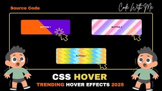 CSS Button Hover Effect Using Only HTML & CSS 🔥