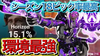 【APEX】シーズン18ピック率1位のホライゾンをほとんど使ったことがない男が使ったら立ち回り、使い方むずいキャラやった【アクツ】