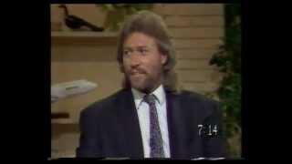 Barry Gibb "guests" on Today, 1988
