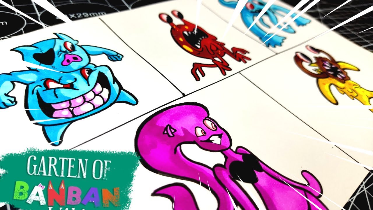 Drawing Monsters - Garten Of Banban 3 : ALL NEW BOSSES (Fanmade ...