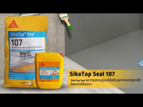 SikaTop Seal -107 KH ជាឈុតល្បាយសម្រាប់ការពារជម្រាបទឹកដែលមានពីរផ្នែក ...