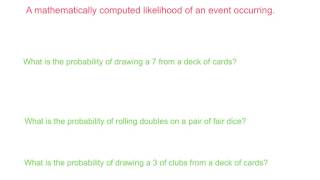 Algebra2 11.2 Probability