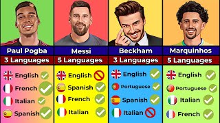 🔥BEST FOOTBALLERS HOW MANY LANGUAGES THEY CAN SPEAK, Footballer Comparison