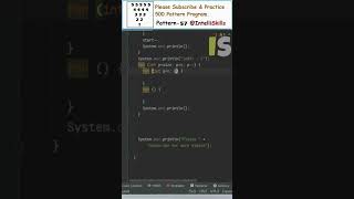 Java Pattern-57 | 500 Java Pattern Programs #shorts #java #coding #programming