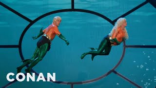 Aquaman Spawns On The #ConanCon Stage | CONAN on TBS
