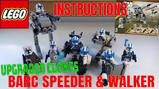 UPGRADING the LEGO 501st Specialist Pack CLONES & 2 ALTERNATE BUILDS - WALKER & BARC SPEEDER