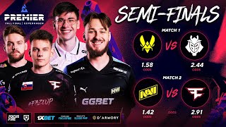 BLAST Fall Finals 2024 Semifinals | Vitality vs G2 \u0026 FaZe Clan vs NAVI [FIL/ENG]