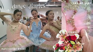 nutcracker diaries 🦢: last year, ballet show, senior season, rose queen, dance hs vlog