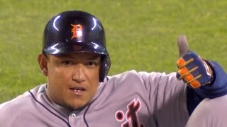 DET@MIN: Cabrera beats Buxton's throw to second