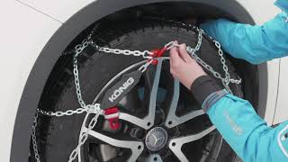 How to Fit Auto-Tensioning Snow Chains (e.g. Konig Zip Ultra, CG-9 \u0026 XG-12 Pro)