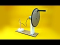 How To Make A Electric​ Generator (Hand Operated) At Home