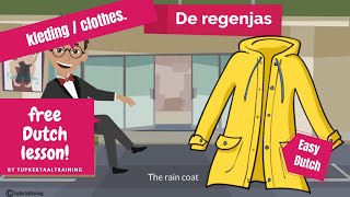 8. Vocabulary. Clothes. Easy Dutch, kleding / clothes. Dutch for beginners.