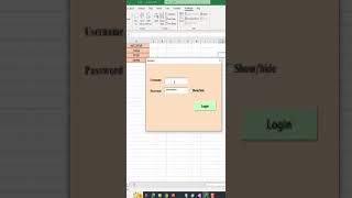 How to Create Login Form with Show and hide password in #Excel #vba