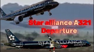 A321NX Star alliance Departures at Invercargill Airport for its first time!✈️📸