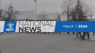 APTN National News March 7, 2024 – Reaction to Sanderson inquest, Mohawk oil spill