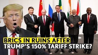 “They’ve Gone Quiet...” Trump Mocks BRICS, Threatens 150% Tariffs If Bloc “Destroys Dollar” | CLRCUT