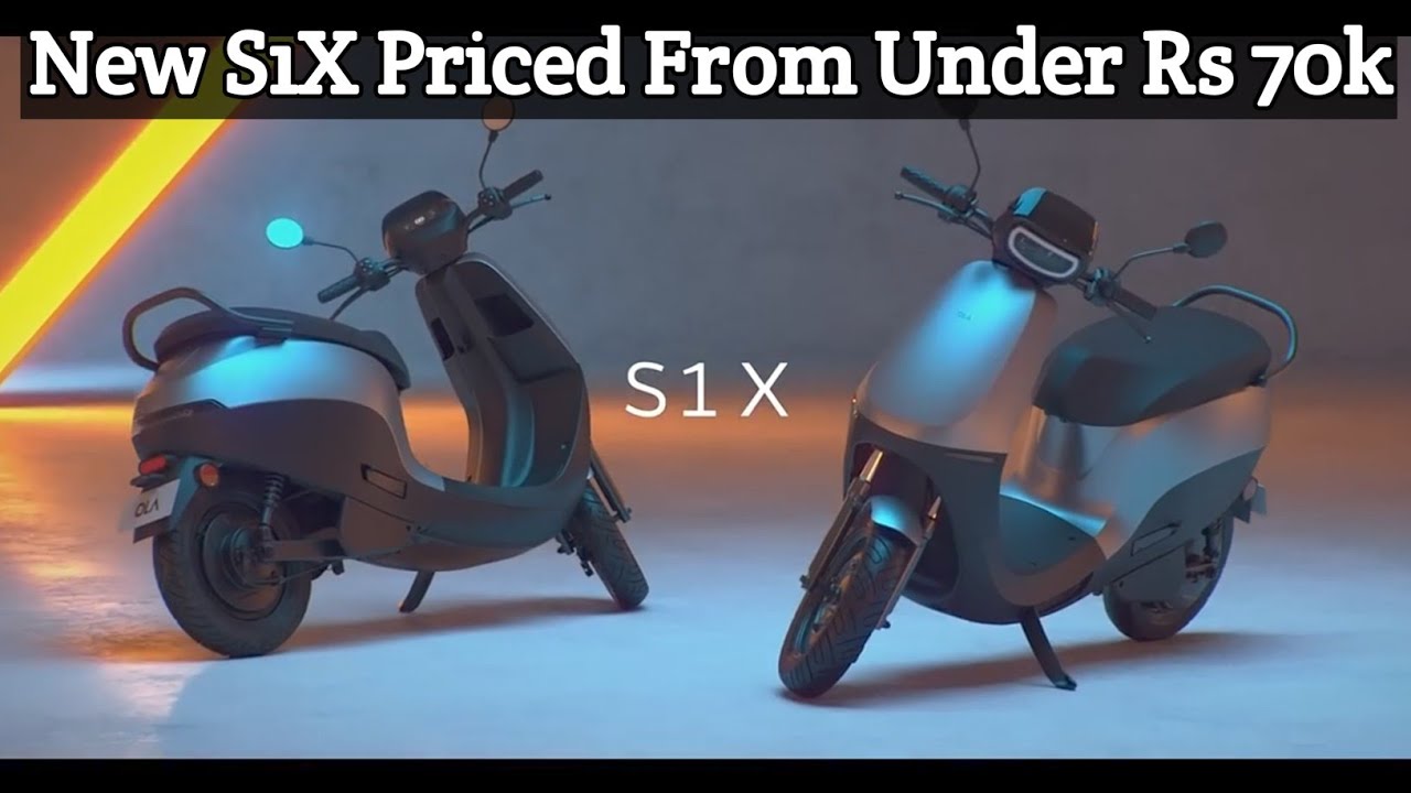 Ola Electric Scooter Price Cut – New S1X Priced From Under Rs 70k - YouTube