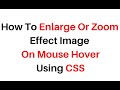 image enlarge or zoom on hover css in html5 table column