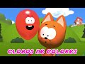 GLOBOS DE COLORES 🔵⚫ El gatito Koté 😺 Juegos infantiles y dibujos animados