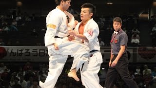 【新極真会】 第46回全日本空手道選手権大会　男子2回戦23　大下郁真　対　江口智晴　SHINKYOKUSHINKAI KARATE