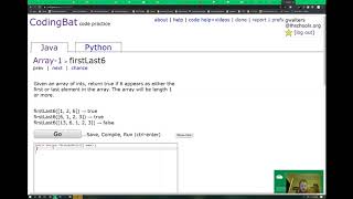 codingBat Array-1 "firstLast6"