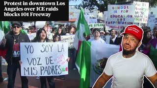 Go Home Now!!! Anti-Ice Protesters Block Traffic | Trump Immigration Enforcement