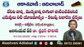 వేసవి జొన్న, మొక్కజొన్న సాగులో పాటించవలసిన ఎరువులు, నీటి యాజమాన్యం-కలుపు నివారణ చర్యలు