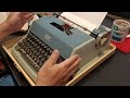 underwood 21 typewriter typing test